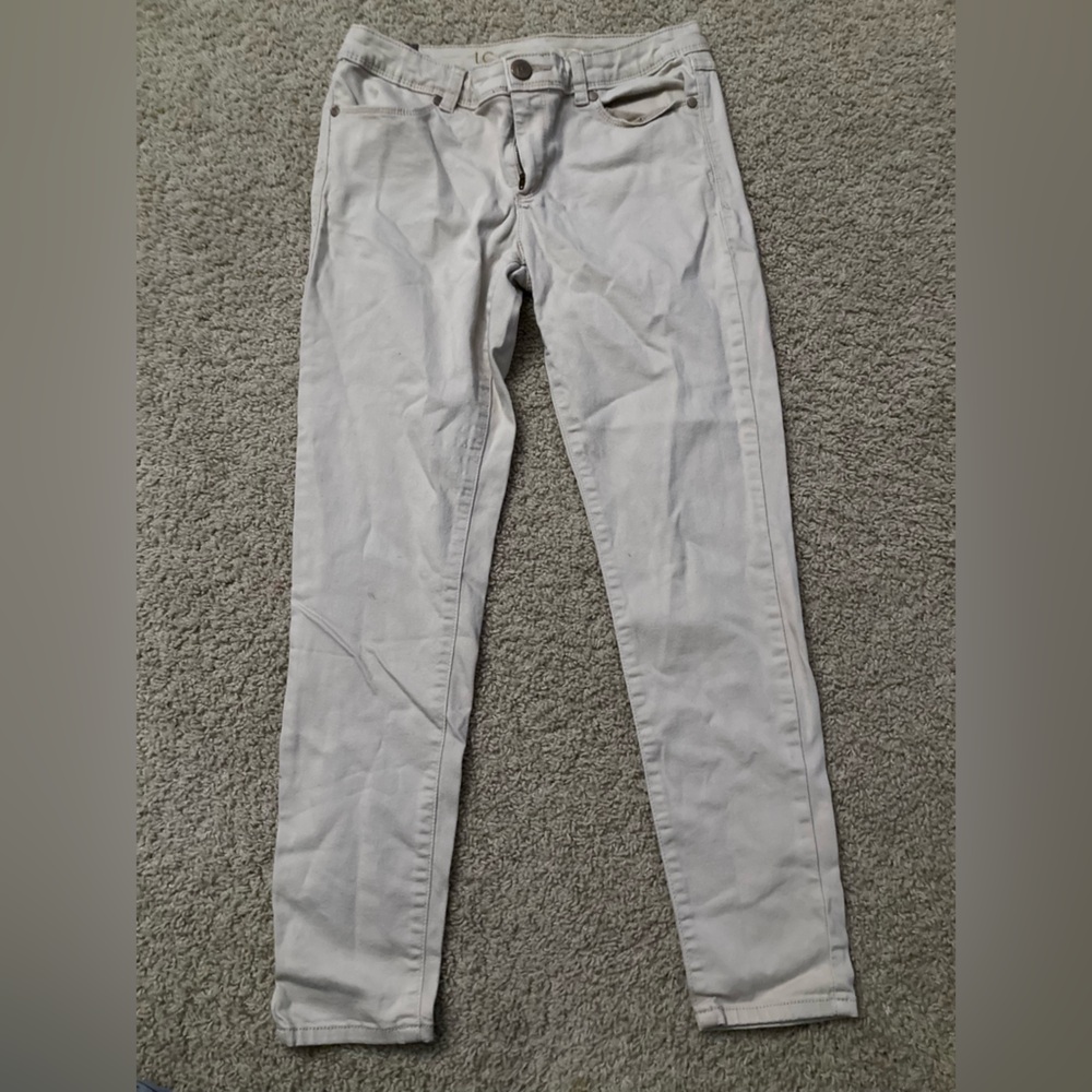 Khaki high-rise jeans